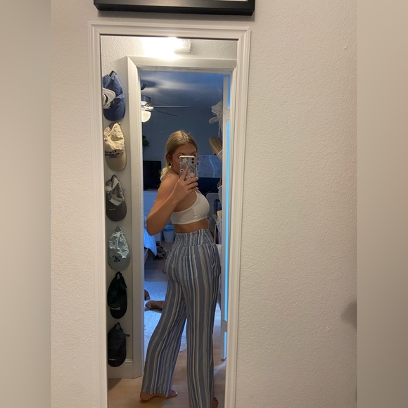 Billabong blue and white striped beach pants - Picture 2 of 4